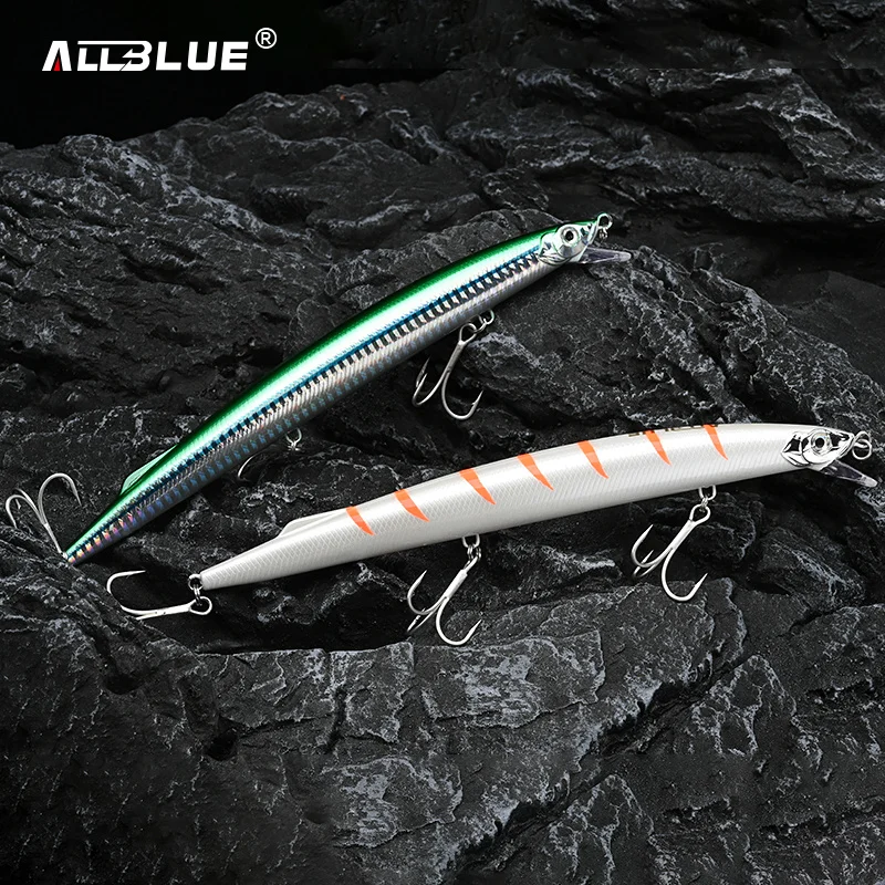 ALLBLUE SPRINT 195S se hunde Minnow Longcast pesca Jerkbait atraer 195mm 35G de la costa agua salada del mar bajo aparejos cebo Artificial - imagen 4