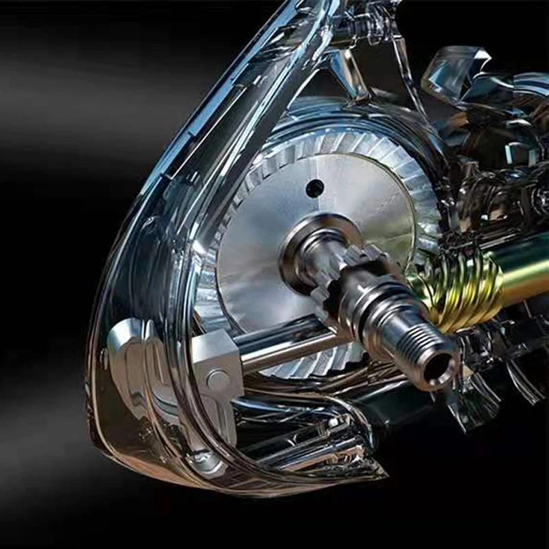 Lurkiller-carrete giratorio de pesca, bobina de carbono puro negro, 2000/2500/3000/4000, doble carrete 9 + 1BB - imagen 4