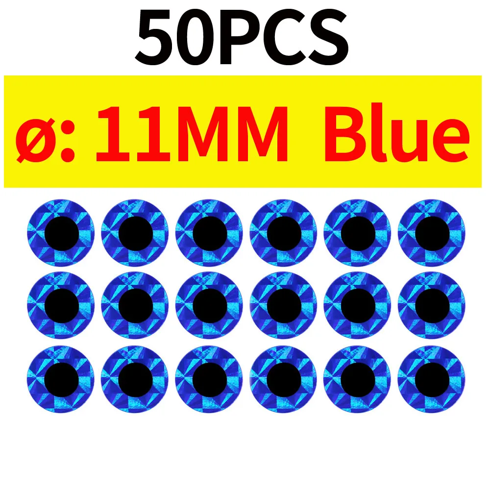 50pcs 11MM Blue