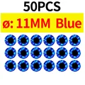 50pcs 11MM Blue