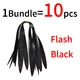 10pcs flash black