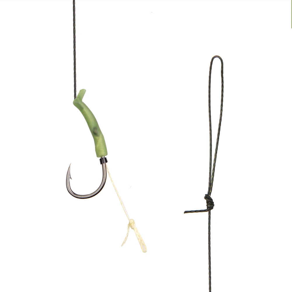 Aparejo de pelo de pesca de carpa, línea recubierta, aparejo de pelo de carpa con púas, gancho de carpa, antienredos, mangas, Conector de pesca, 36 Uds. - imagen 5