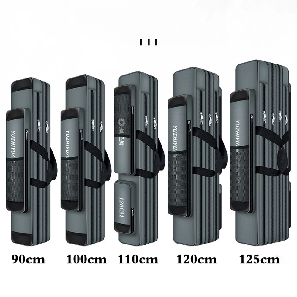 Bolsa impermeable para caña de pescar, caja de Pesca Oxford gruesa de 3/4 capas, 80-130cm, estuche de almacenamiento de herramientas para caña de pescar, bolsa de Pesca de gran capacidad - imagen 4