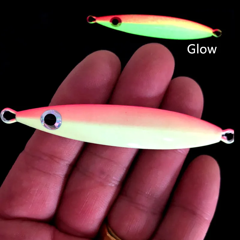 Cebo de pez de caballa, señuelo de pesca Jigbait de vibración lenta, 20g, 30g, 40g, 60g, plantillas de fundición larga, anzuelo de plumas, señuelos artificiales, 1 pieza en oferta - imagen 4