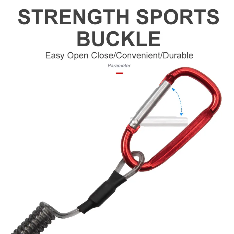 Kingdom Fishing Rope Strong Pull Lanyards Boating Retention String Ropes Camping Carabiner Secure Lock Fishing Tools Accessories - imagen 5