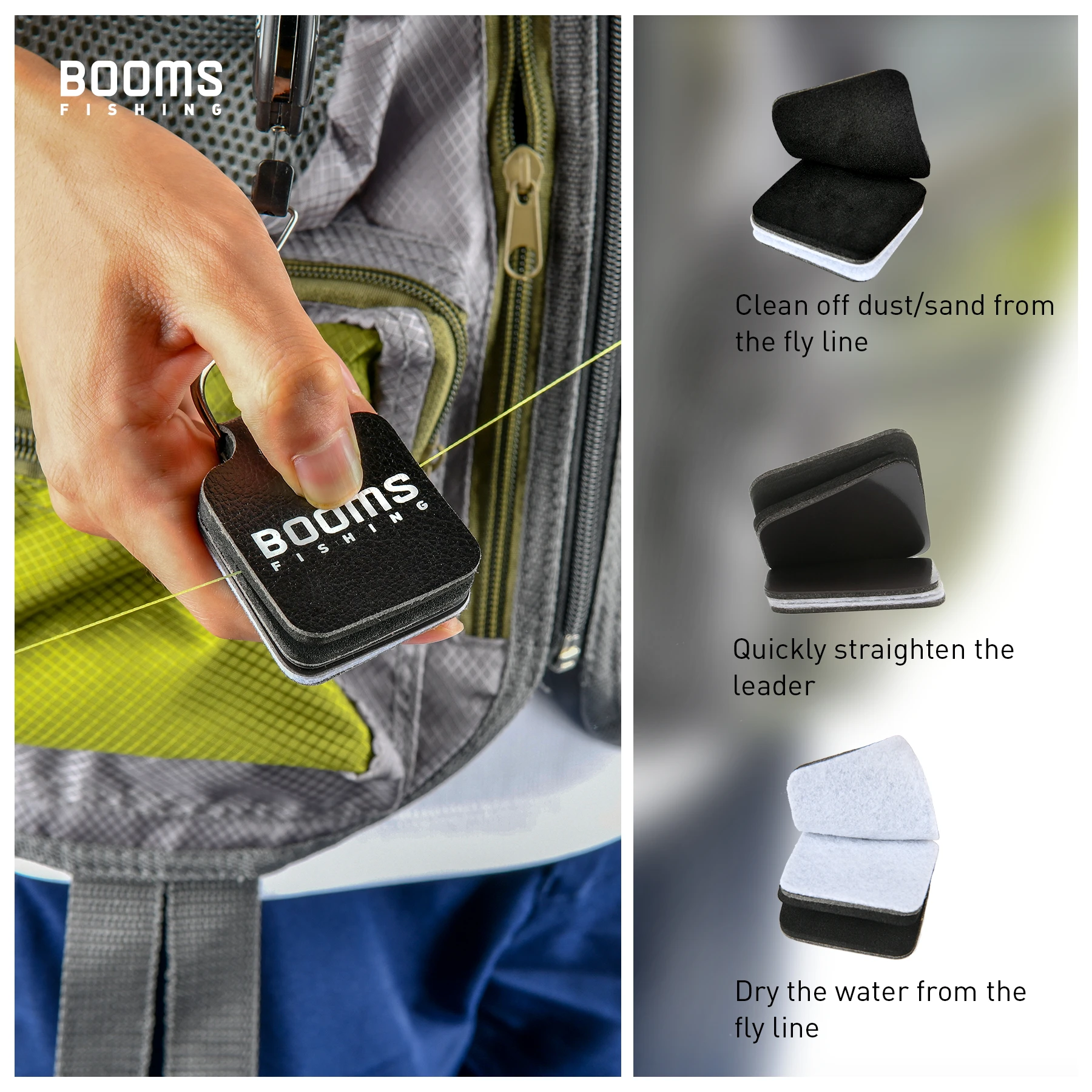 Booms Fishing FLS líder línea Tippet enderezar línea de pesca con mosca herramientas de pesca limpias Accesorios - imagen 3