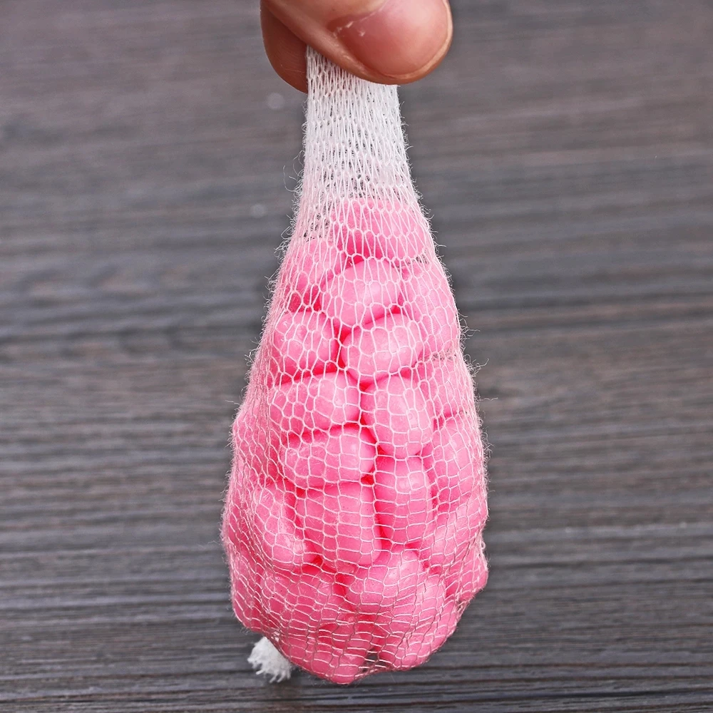 DoU 5M PVA diámetro 25/37/44mm malla disuelta en agua pesca malla soluble en agua bolsa de señuelo de pesca de carpa accesorios de pesca - imagen 5