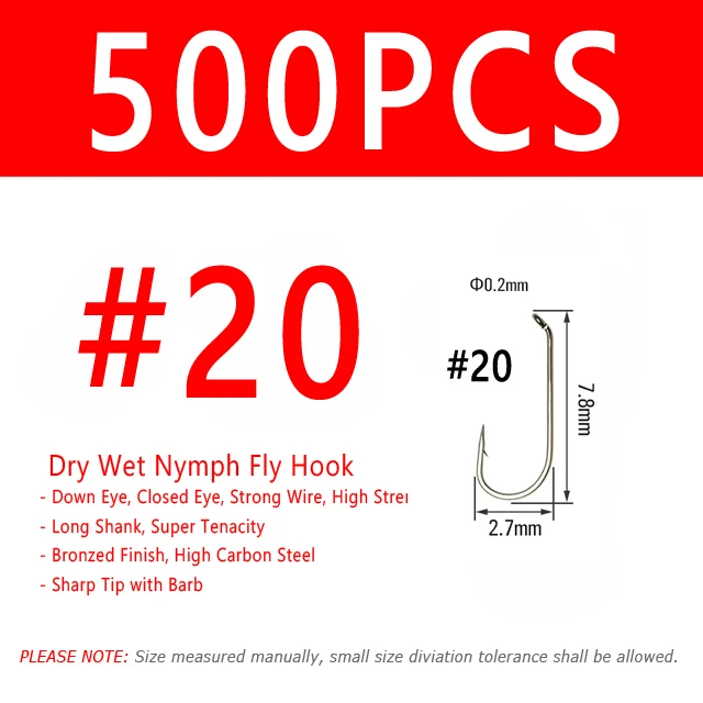 500pcs Size 20