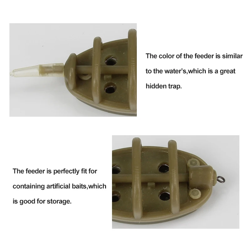 Mosodo-Molde alimentador de método de pesca de carpa, 15g, 20g, 25g, 35g, 30g, 40g, 50g, 60g, método plano en línea, jaula de cebo, lanzador de cebo de plomo - imagen 4