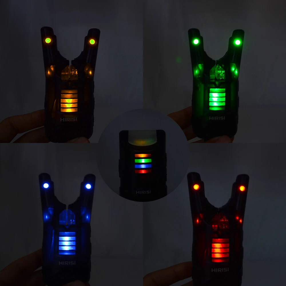 Hirisi-Juego de alarma inalámbrica para pesca de carpa, indicador de alarma de mordedura de pesca, baterías suministradas, accesorios de pesca HRS1 - imagen 2