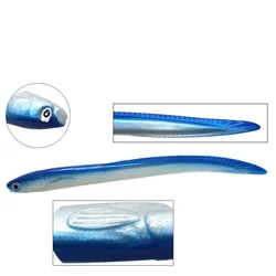 Señuelos de anguila de mar de ojos, cebos artificiales suaves de silicona, luminosos, aparejos de Pesca de carpa, 2-5 unids/lote, 13,5/6,2g