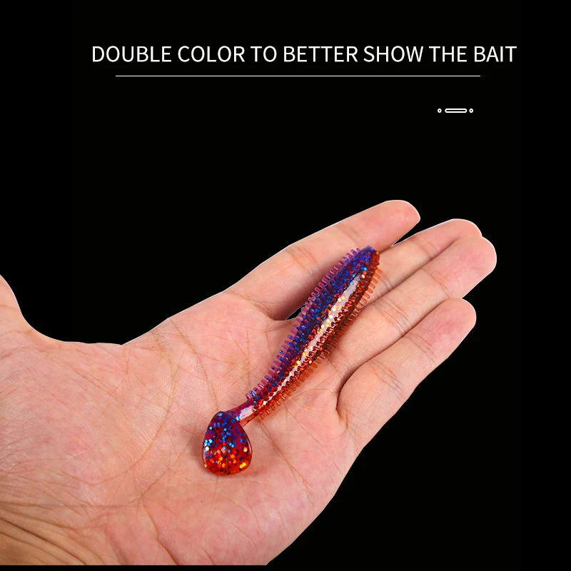 FSDZSO-señuelo de pesca de 80mm y 120mm, cebo cilíndrico Wobbler de silicona para erizo, espiga, sábalo, remo de pepino de mar - imagen 4