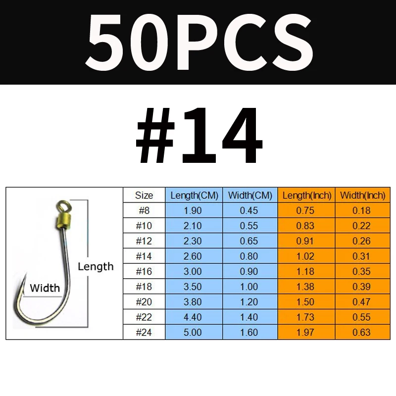 50pcs Size 14