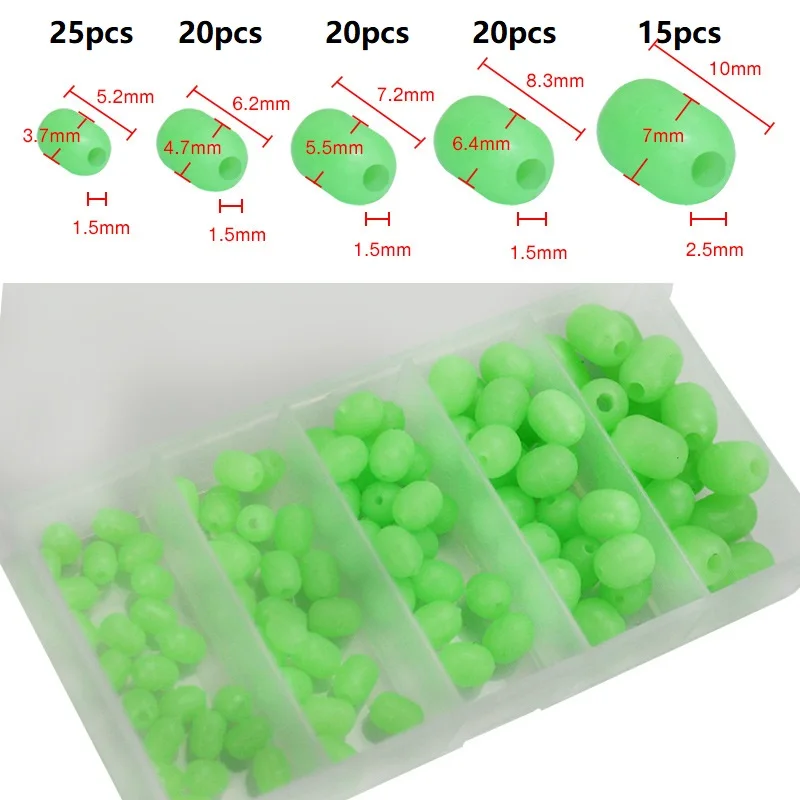 Bolas luminosas flotantes ovaladas de plástico para pesca nocturna - imagen 4