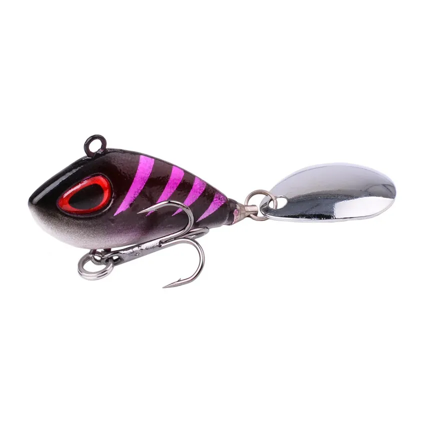 Mini señuelo de pesca de Metal VIB con cuchara, 6G, 10g, 17g, 25g, 2cm, aparejos de pesca, Pin Crankbait, vibración, Spinner, cebo que se hunde, 1 ud. - imagen 5