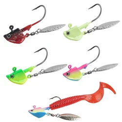 Cabezas de Jig con aspa giratoria – Ojos 3D para lucio