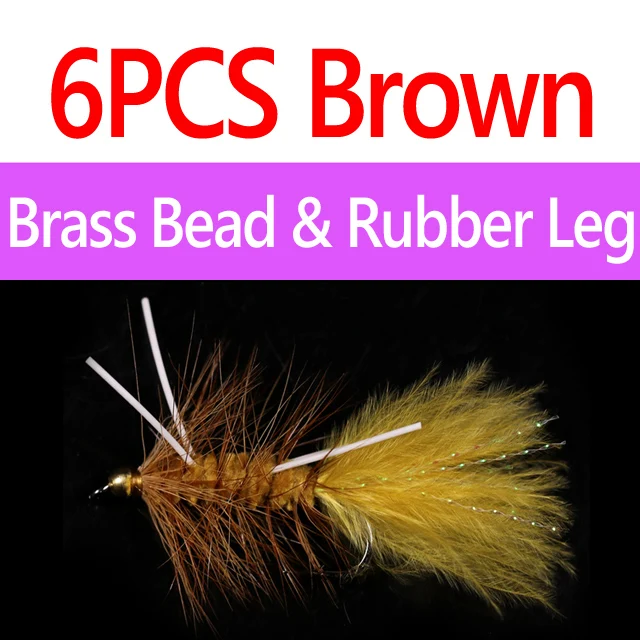 6pcs Br Ru Brown
