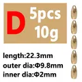 5pcs D type 10g
