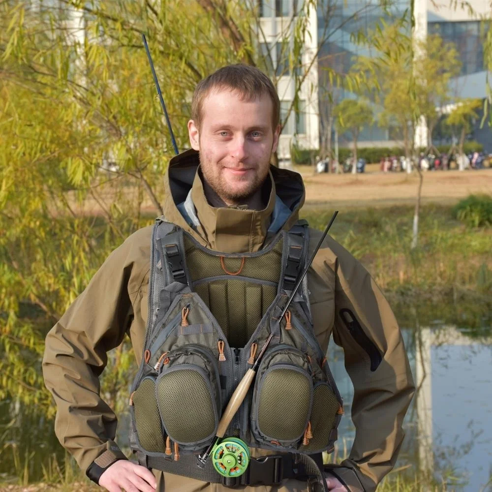Aventik-Chaleco de pesca con mosca, mochila de talla única para todos, paquete de pesca para deportes al aire libre, Combo de herramientas - imagen 4