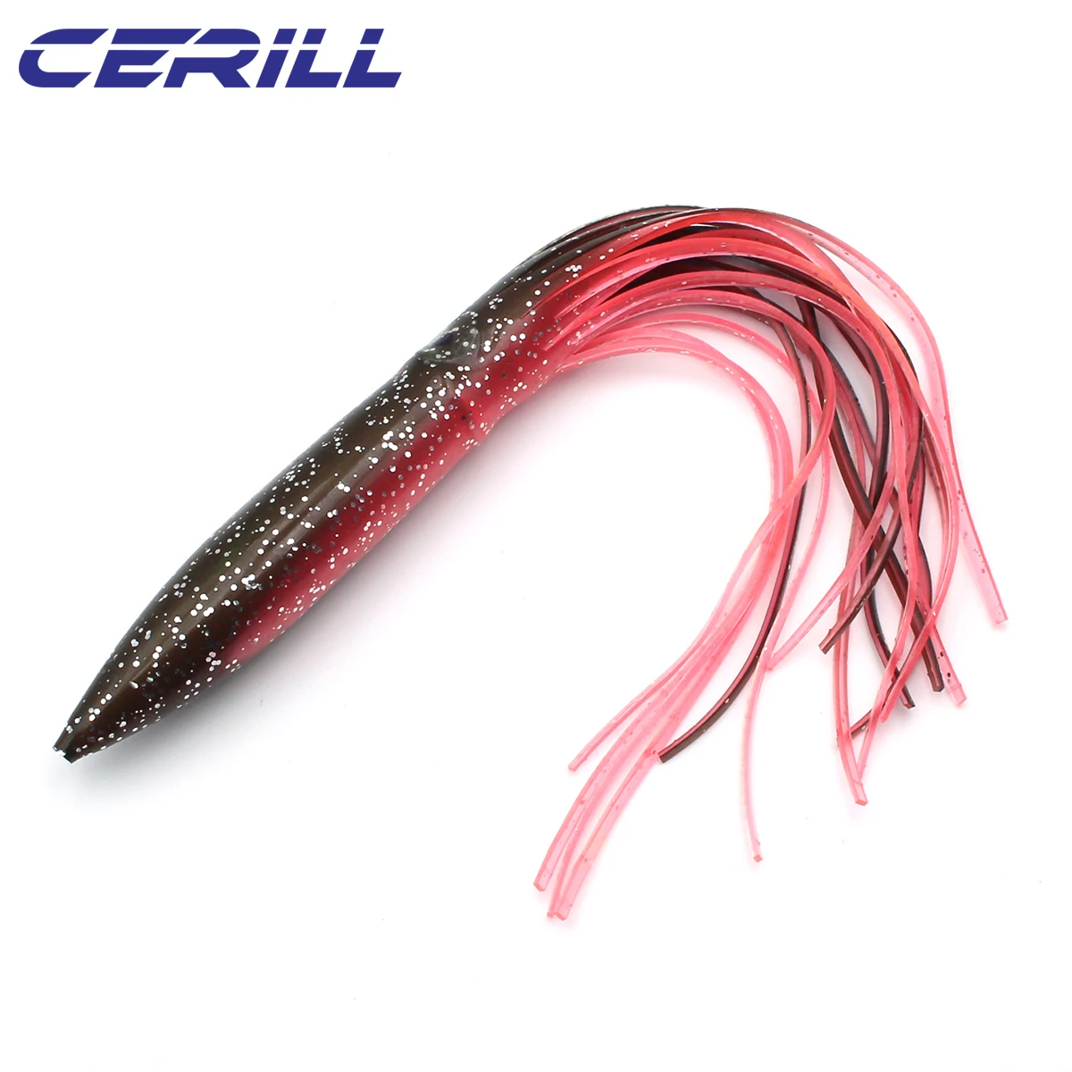 Ceril-señuelo de pulpo de plástico suave, cebo de agua salada para curricán, plantilla de carpa aparejada, Wobbler Swimbait, falda de calamar Multicolor, 31cm, 2 piezas, 40 g - imagen 4