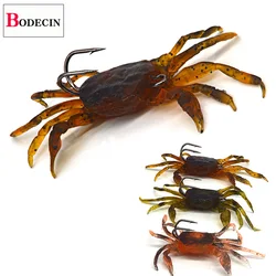 Molde de silicona para cebo pesca - cangrejo suave 3D multicolor