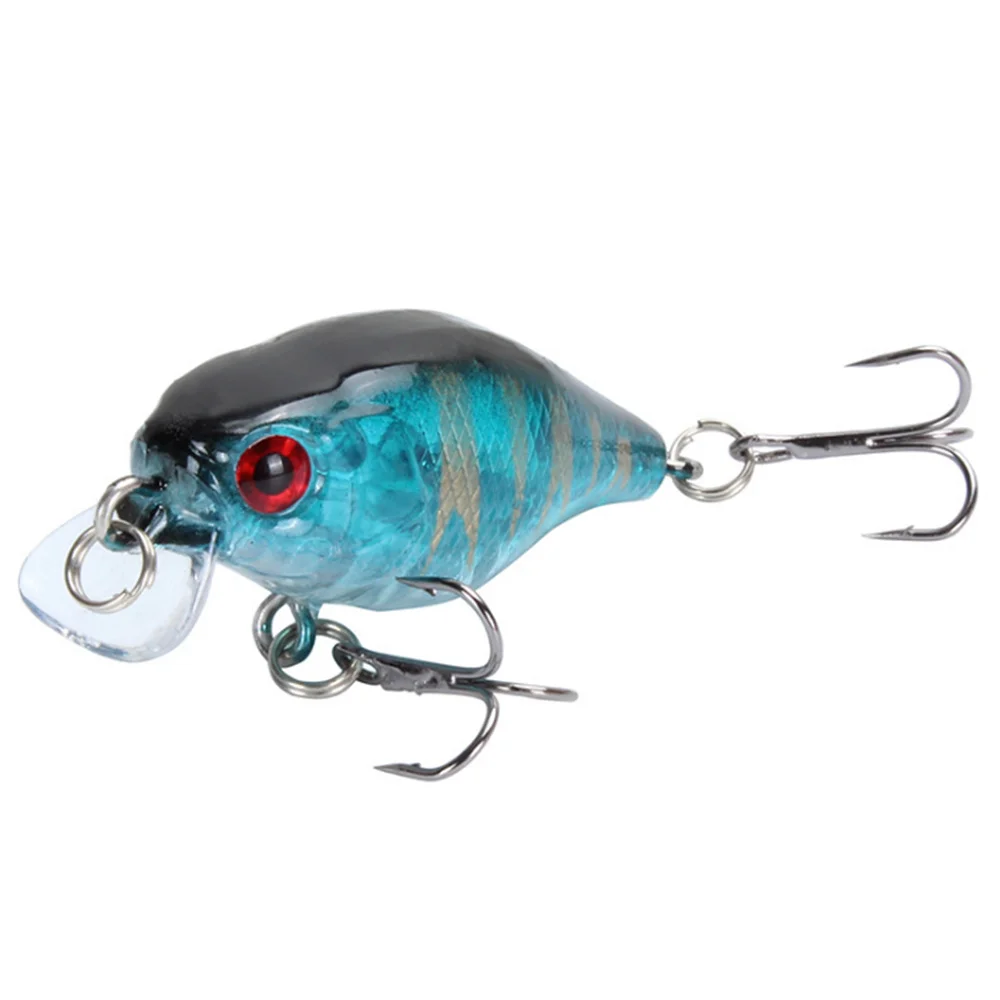 Mini Señuelos de Pesca de manivela, cebo duro Artificial flotante de 45mm y 4,2g, aparejos de Pesca de lubina japonesa, Wobblers, Crankbait, 1 unidad