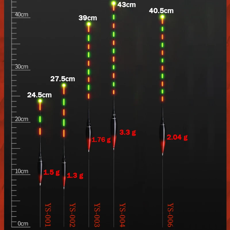Sensor de gravedad Crucian para carpa, flotador luminoso para cañas de pescar de aguas poco profundas, batería 425, accesorios de alta sensibilidad para exteriores, nuevo - imagen 5
