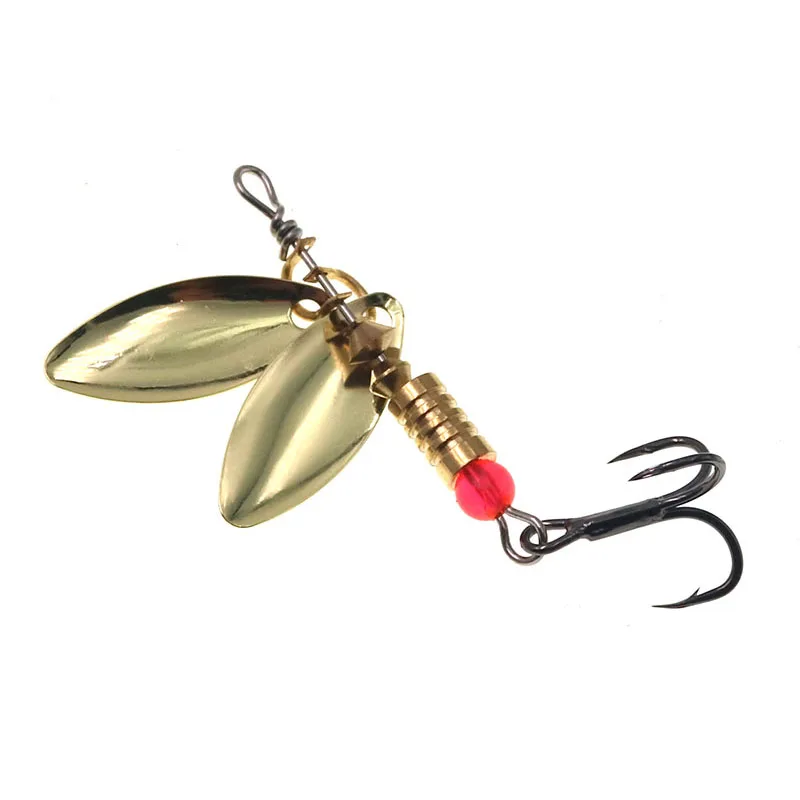 Blade giratorio de 3,5g, señuelo de Metal duro, cuchara Artificial, cebo de agua dulce, trucha, aparejos de pesca, SpinnerBait - imagen 4