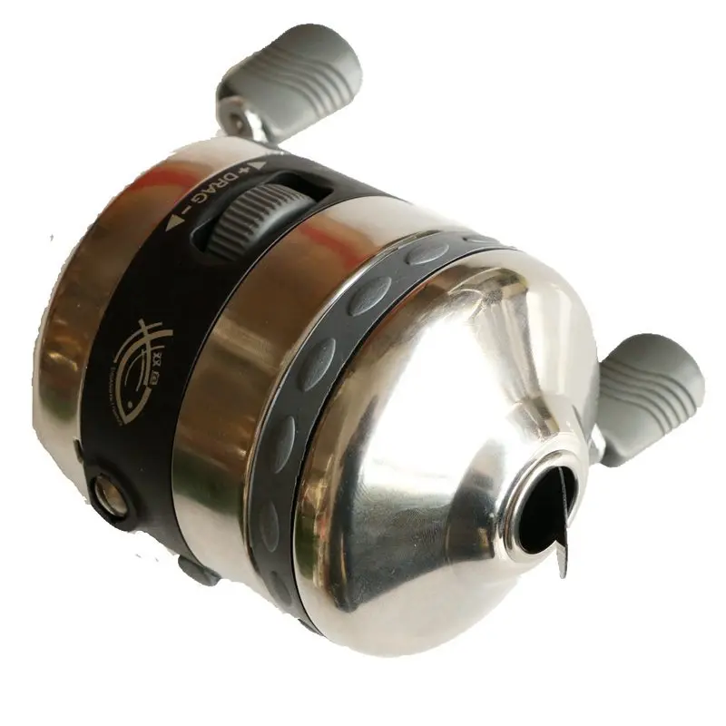 Carrete Spincast de pesca grande BL40, tirachinas de acero inoxidable para exteriores, tiro de peces con 5 #   Pulsera de nailon línea 40M - imagen 4