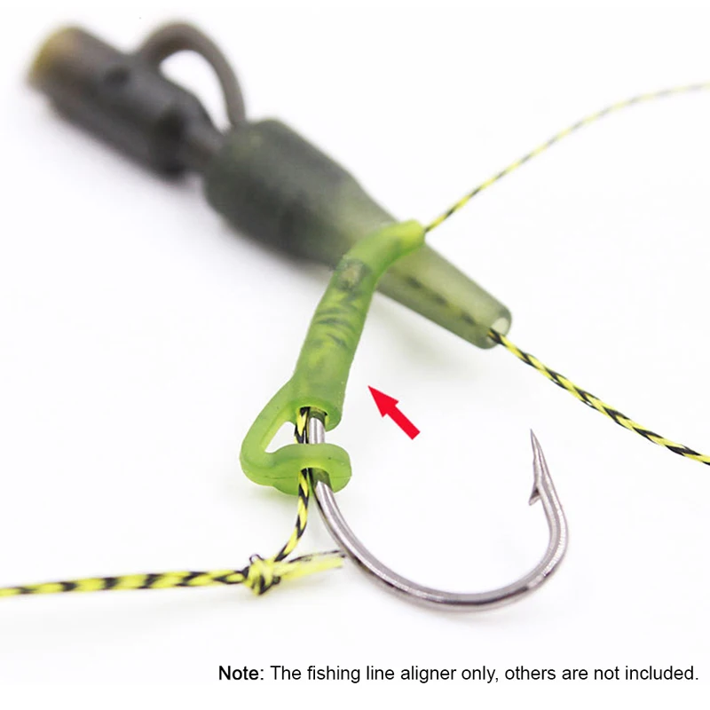 Accesorios de pesca de carpa, manguitos de anzuelo listos para d-rig, alineador de línea, aparejos de Terminal Zig rig, conectar Boilies Pop-Up, 20 Uds. - imagen 4