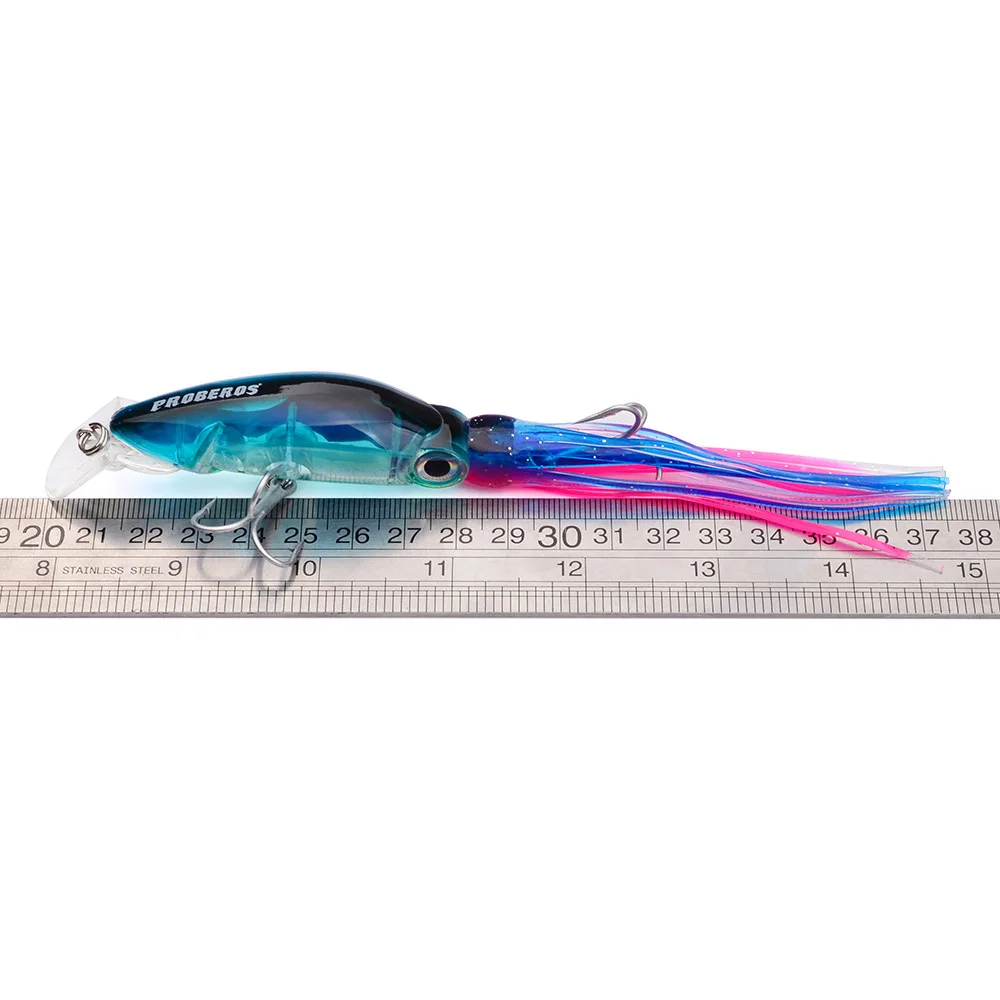 Señuelo de pesca duro, anzuelo de acero de alto carbono, manivela de pulpo para atún Artificial, herramienta de encanto de mar, 18g, 10cm, 1 unidad - imagen 2