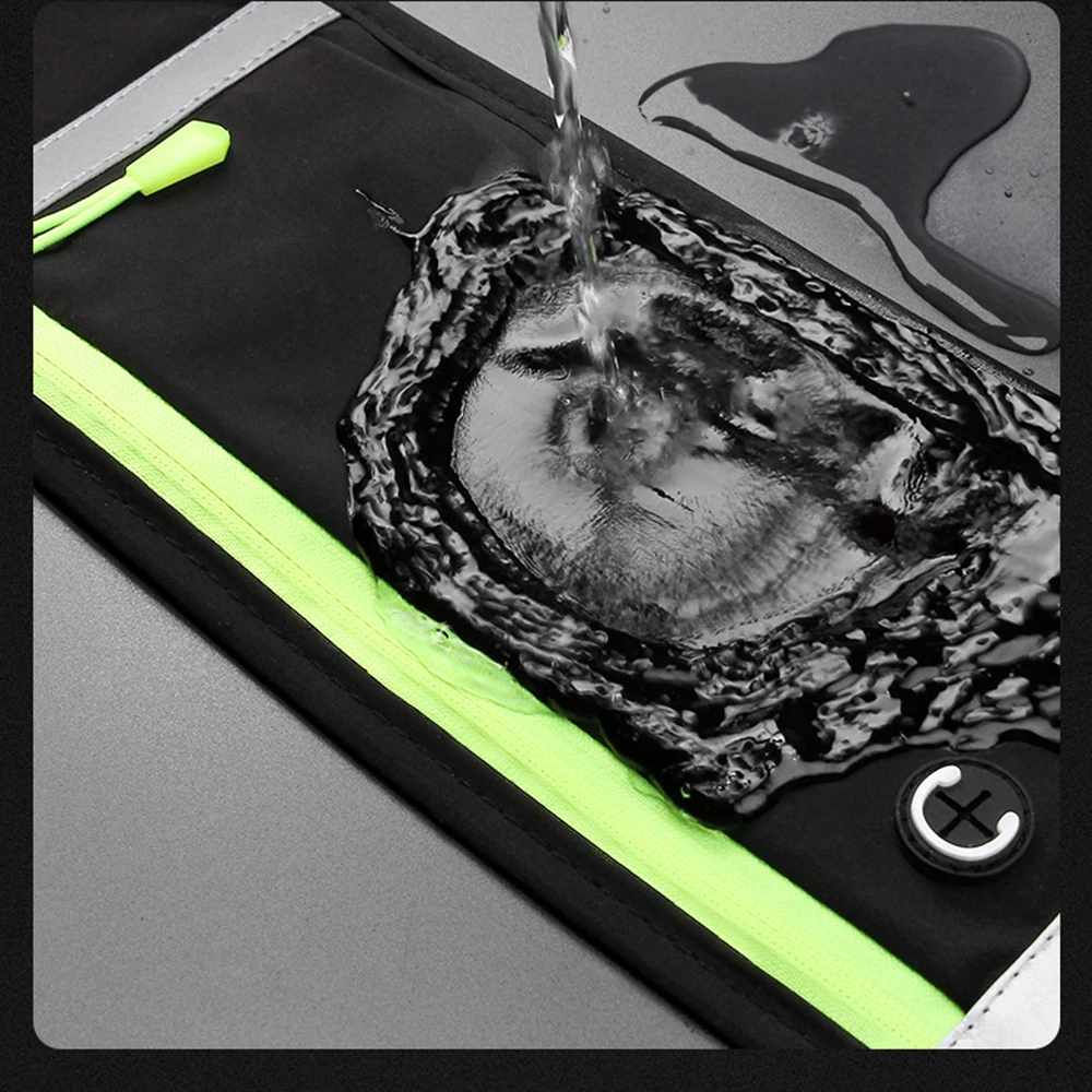 Riñonera para correr, bolsa de cinturón multifuncional impermeable, bolsa de bolsillo deportivo, paquete de cinturón antideslizante para gimnasio, bolsa de teléfono para ciclismo - imagen 2