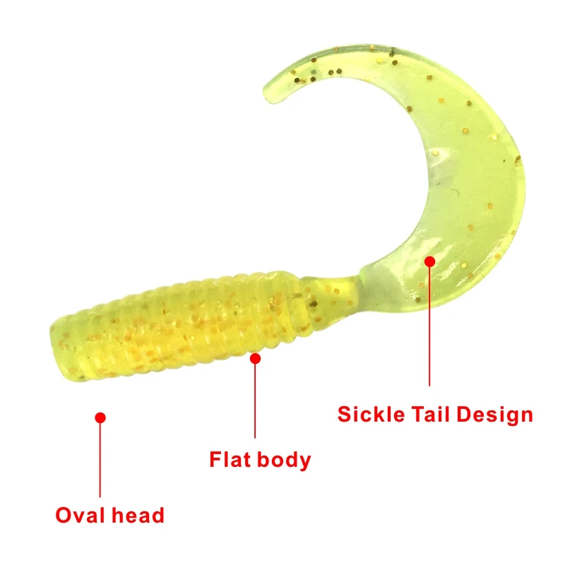 Cebos blandos de 0,7g/38mm, 1g/45mm, Señuelos de Pesca de cola larga, aparejos artificiales de silicona Pva, Swimbait, 20 unids/lote - imagen 3