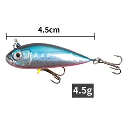 MAGBLUE Señuelo VIB Crankbait 3D – Ojos realistas y anzuelos triples