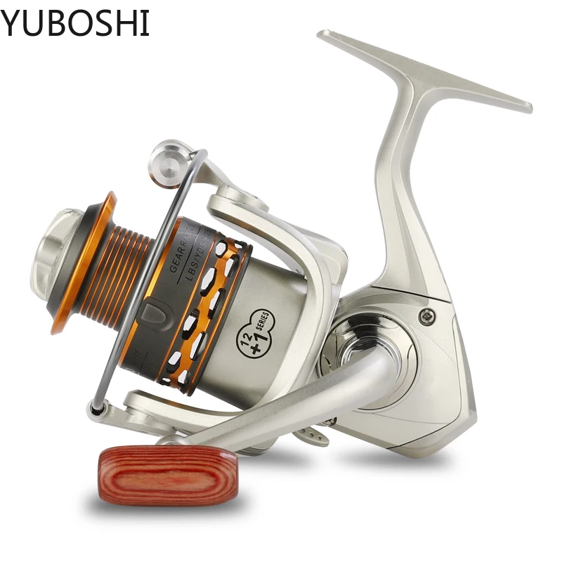 YUBOSHI-carrete de pesca giratorio con carrete de repuesto, serie 1000-7000, arrastre de 6-10KG, 5,2: 1, carretes de pesca de carpa - imagen 4