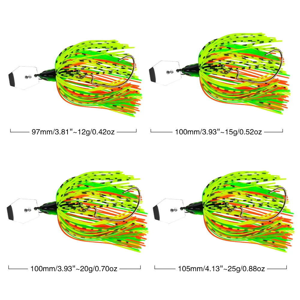 Señuelo de pesca sin tejer, cebo giratorio, zumbador, Wobbler, Chatterbait, Lucio, pez Walleye, 12G, 15G, 20G, 25G, 1 pieza - imagen 5