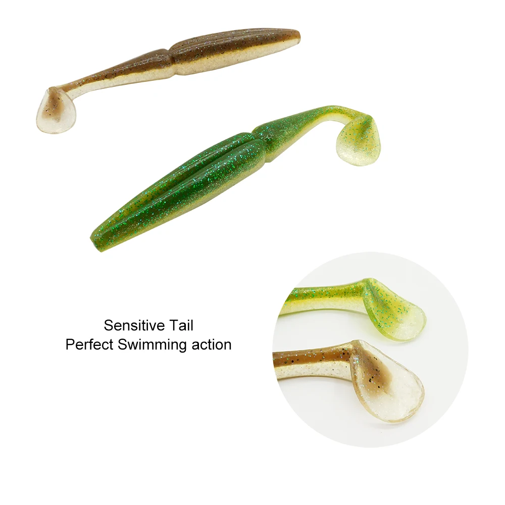 KESFISHING-cebos de silicona suave para pesca en el mar, cebos con olor a pescado, aparejos de señuelo de pesca ISCA de calidad sal, 8 ", nuevos colores - imagen 5