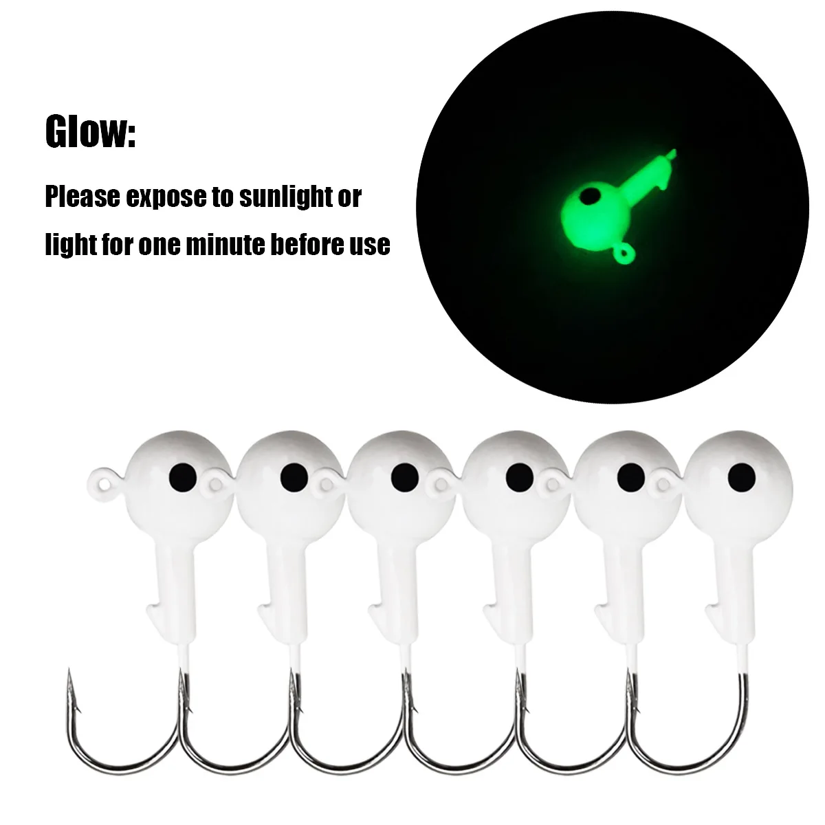 Anzuelo de cabeza plomada de manivela, señuelo de plantilla de cabeza de plomo, cebo duro, gancho de gusano blando, 3,5g, 5g, 7g, 10g, 14g - imagen 3