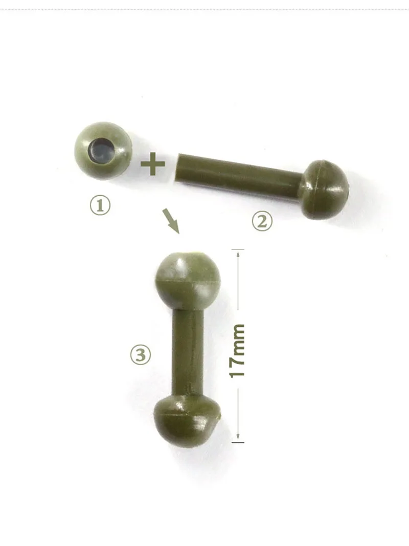 Cuentas Chod para aparejos de pesca, accesorio Protector de línea de pesca de carpa, Chod B370 sistema de seguridad, 20 Uds. - imagen 2