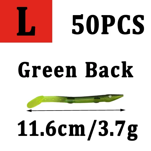 50pcs green L
