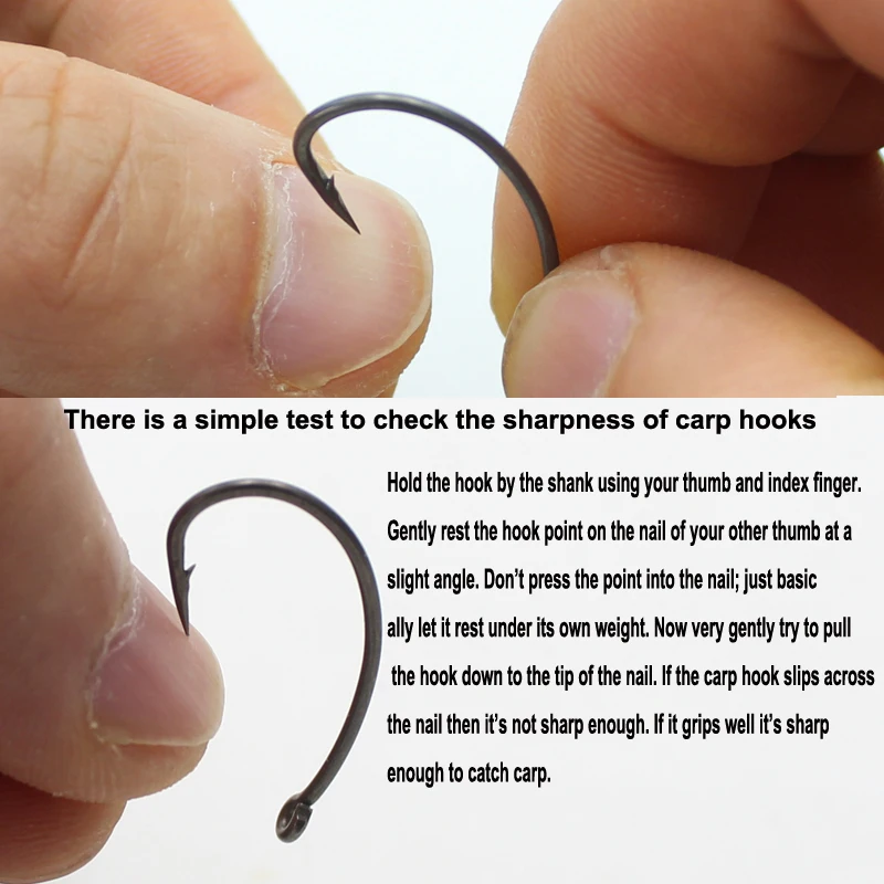 10 Uds. Anzuelo de pesca de carpa gancho de mango curvo (PREMIUM) anzuelo de carpa Micro con púas para aparejo de carpa pesca gruesa - imagen 4