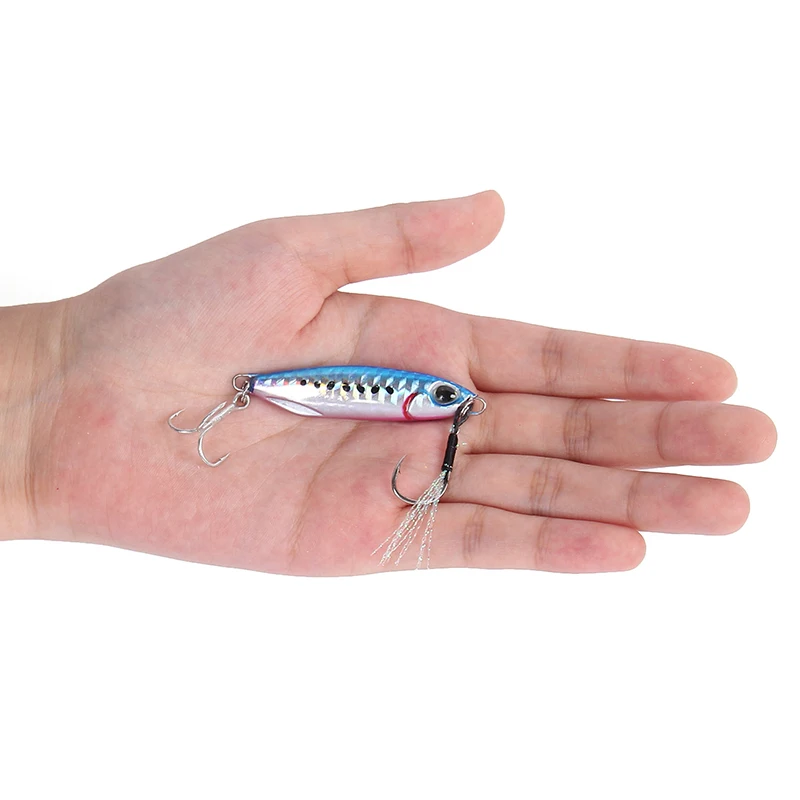 Señuelo de Pesca con lentejuelas de Metal, 16g/32g, 50mm/65mm, Crankbait, Jig Shads, cuchara, cebos artificiales, cebo giratorio Wobbler, Señuelos de mar - imagen 3