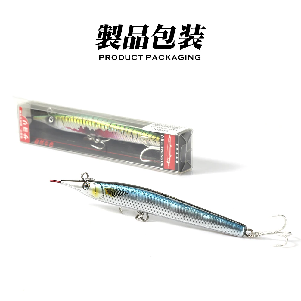 Señuelo de pesca Hunthouse Sinking Needle Pencil Stickbait 18/28/30/36/54g, cebo artificial para lubina y garfish, modelo LW504 - imagen 5