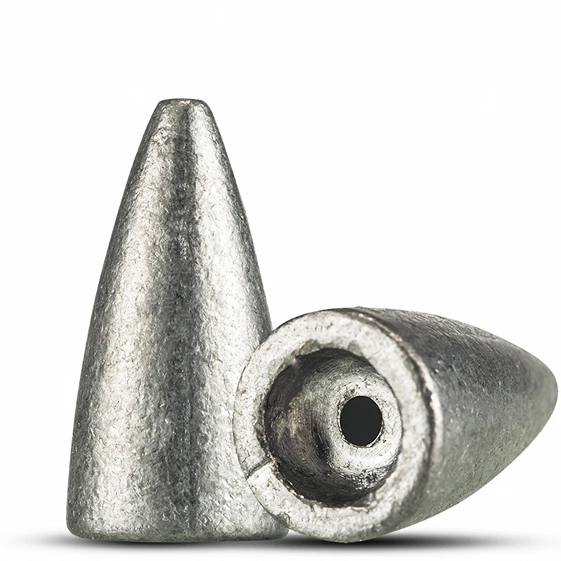 TEASER-Cabeza de plantilla de bala A017, plomos de agua de calidad, 1,8g-20g, accesorios de pesca de peso, aparejo de Texas, 10 unidades - imagen 3