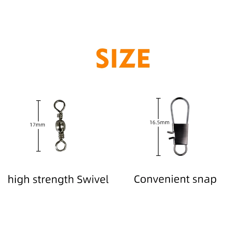 MEREDITH-Hilo de pescar de acero antimordedura, 15cm-30cm, líder de alambre de acero con accesorio giratorio de pesca, correa de núcleo de plomo, alambre de pesca - imagen 2