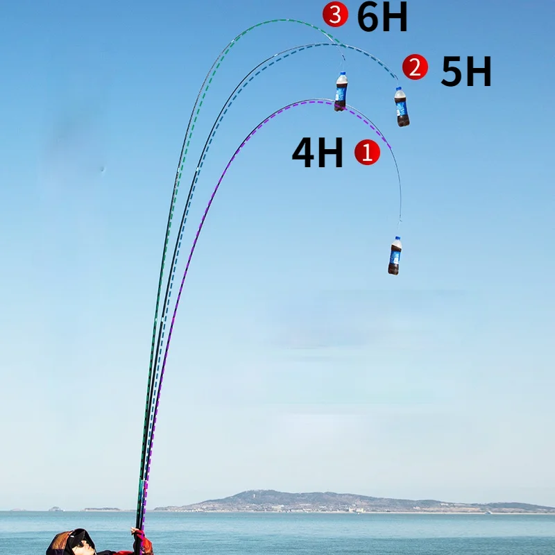 Caña De pescar De fibra De carbono Olta De mano, 3,6 m-7,2 m, para carpa negra, 4H, 5H, 6H, caña dura De Taiwán - imagen 4