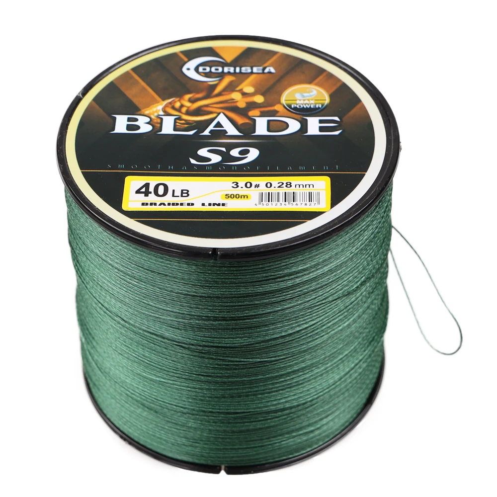 Sedal trenzado PE DORISEA Blade S9, extremo reforzado - imagen 4