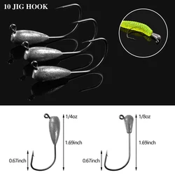 Caja de aparejos pesca señuelos blandos jig head