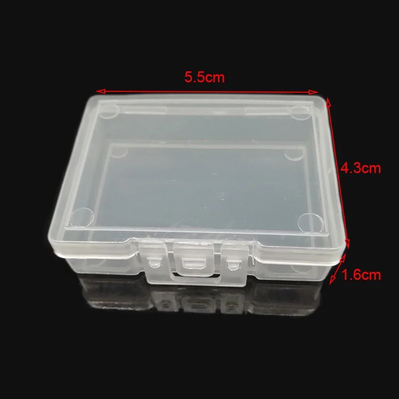 Caja de plástico transparente para almacenamiento de señuelos, contenedor para anzuelos de Pesca, caja de cebo, 100 unidades