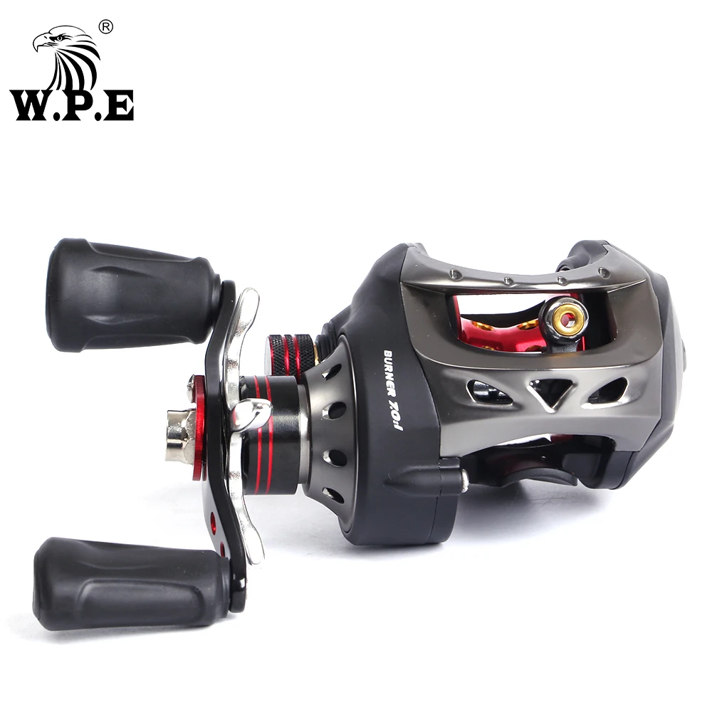 W.P.E-carrete de pesca BAT100 7,0: 1 Baitcast de alta velocidad, 9 + 1 rodamientos de bolas, 5KG de potencia de arrastre máximo, rueda de fundición, aparejos de pesca - imagen 2